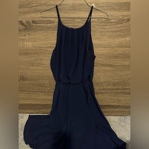 Francescas navy hi neck dress